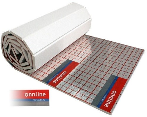 Styropian EPS 100 do podłogówki 3 cm - 150 m2 z folią alu