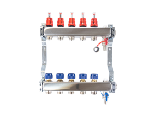 Rozdzielacz stal nierdzewna 5 obwody Standard 5