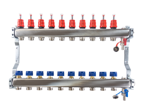 Rozdzielacz stal nierdzewna 10 obwody Standard 10
